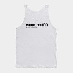 The Roof of the World: Mount Everest Tank Top